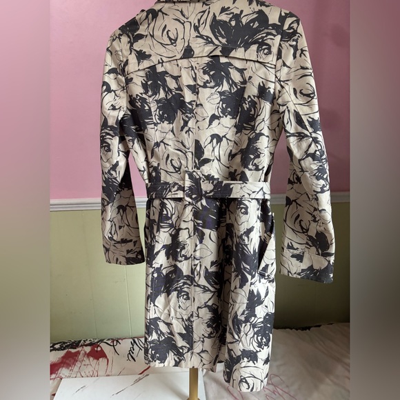 Max Mara Floral Trench Coat M - Picture 11 of 12